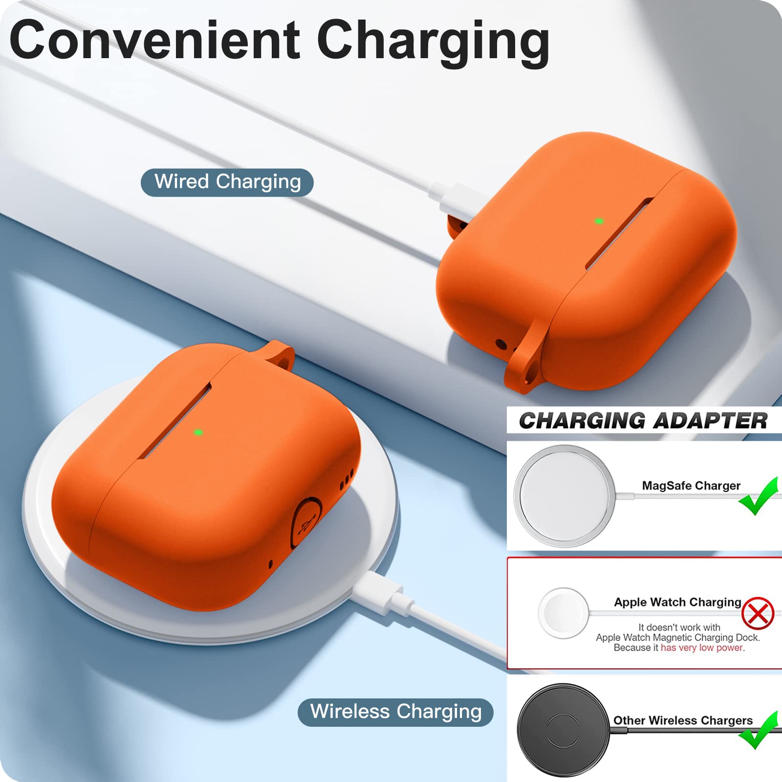 Amazon | SNBLK AirPods Proケースカバー シリコン保護充電